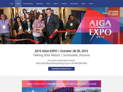 AIGA EXPO arizona conference website conference wordpress expo woocommerce wordpress