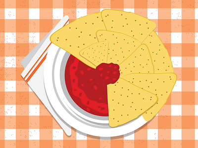 Chips & Salsa. chips food salsa vector