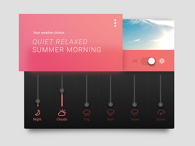 Day007 design settings ui ux weather web widget