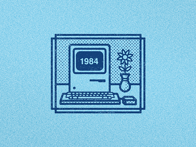 January 22, 1984 1984 apple computer icon illustration macintosh steven jorbs