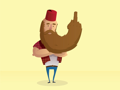 beard artwork beard digital hand illustration man moroccan