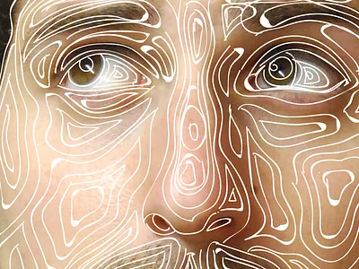 Self portrait line-work WIP line work self portrait