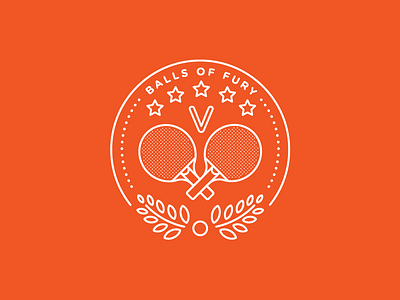 Balls badge balls illustration ping pong red tournament white