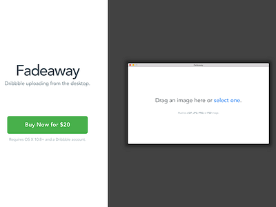 Landing Page api buy development dribbble landing page work in progress