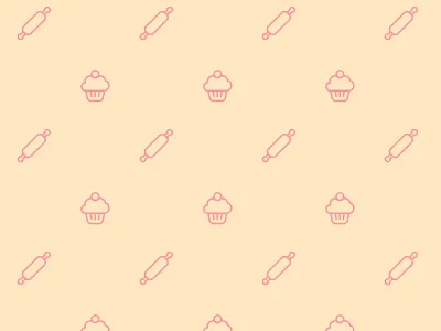 Youtube Rewind Baking Background background baking cupcake icons illustration pattern