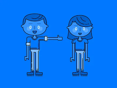 Character design for webproject character design drawing dude girl guy illustration line vector web woman