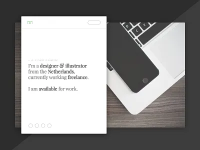 My Personal Website portfolio design ui design website