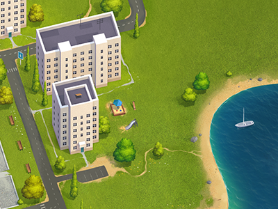 City Constructor - v 1.0 bulding city constructor game gamedev house illustration sea