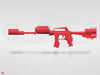 CS-GO "M4A1-S" Skin Mockup 3d csgo gun m4a1 mockup model skin