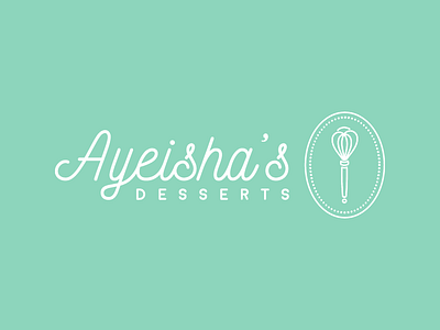 Ayeisha's Desserts Logo baking logo