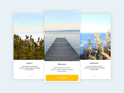 On Boarding - Travel App mobile app onboarding travel