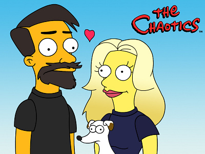 The Chaotics branding cartoon graphic design graphics hijack logo simpsons subvertising