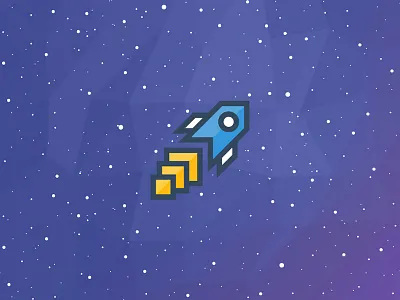 Rocketslides Ver.1 logo polygone presentation rocket slides space star studio