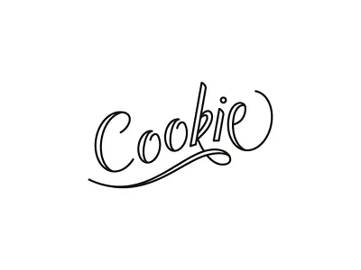 Cookie handmade handtype lettering logo type