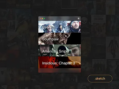 Movie List App [freebie] app freebie list movie ui