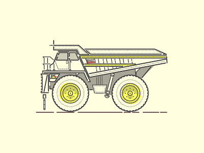 Dump Truck baby dump truck line art truck vector vehicle