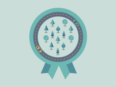 Green Road car eco effect environment green infographic road scene tree
