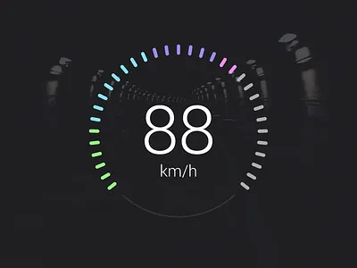 Day 048 - Speedometer dailyui day048 day48 speedometer ui user interface