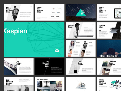 KASPIAN creative creative market design flat graphicriver keynote layout minimal minimalistic powerpoint ppt presentation