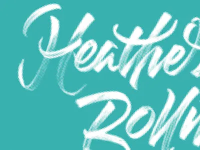 Heather Rollins brush brush pen calligraphy hand lettering process vector