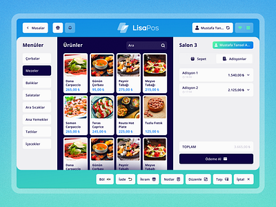 LisaPOS | Restaurant POS app branding design figma logo saas ui ux