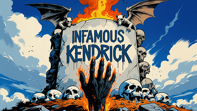 INFAMOUS KENDRICK animation branding graphic design