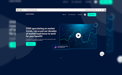 trading tools landing page banner blue forex index landing page modern trading trading tool ui ux