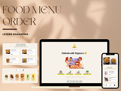 Food Menu Order UI Design - Lecker KhanaPina, Munich Germany . figma ui food menu food menu figma food menu website ui food ui design lecker khanapina restaurant food order ui restaurant ui restaurant webstie ui ui ui design