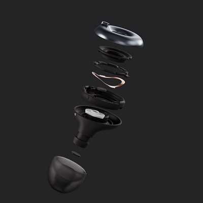 Loop Switch 2 - Exploded View animation c4d earplugs exploded view loop redshift technical