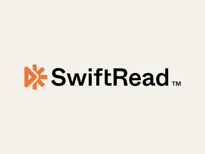 SwiftRead™️ bookapp bookmark brand branding design focus library logo logodesign minimal play read reader reading