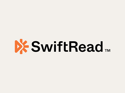 SwiftRead™️ bookapp bookmark brand branding design focus library logo logodesign minimal play read reader reading