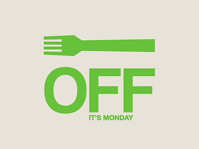 That Monday morning feeling design fork illustration monday poster