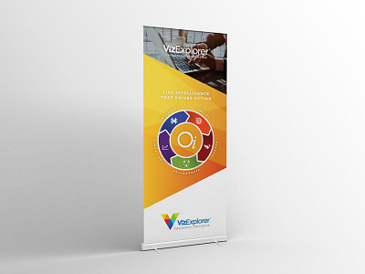 VizExplorer Pop-Up Banner banner color corporate info graphic oi summit summit trade show vizexplorer