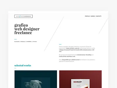 Personal Portfolio Home freelance graphic ui minimal personal portfolio portfolio portfolio freelance showchase ui website