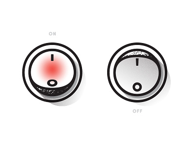 Daily UI - Day 15 daily flat minimal off on shadow switch ui