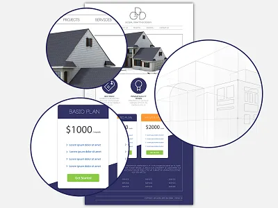 GDD Website Design architect background button design photoshop webdesign website