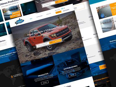 Carson Accesories (Redesign) automotive car icon interface design project redesign responsive venezuela webdesign