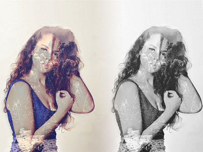 Double Exposure effect exposure image