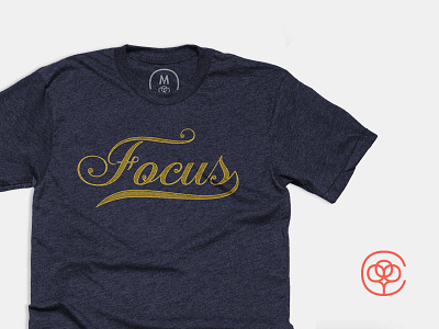 Focus Shirt cotton cotton bureau design focus lettering shirt