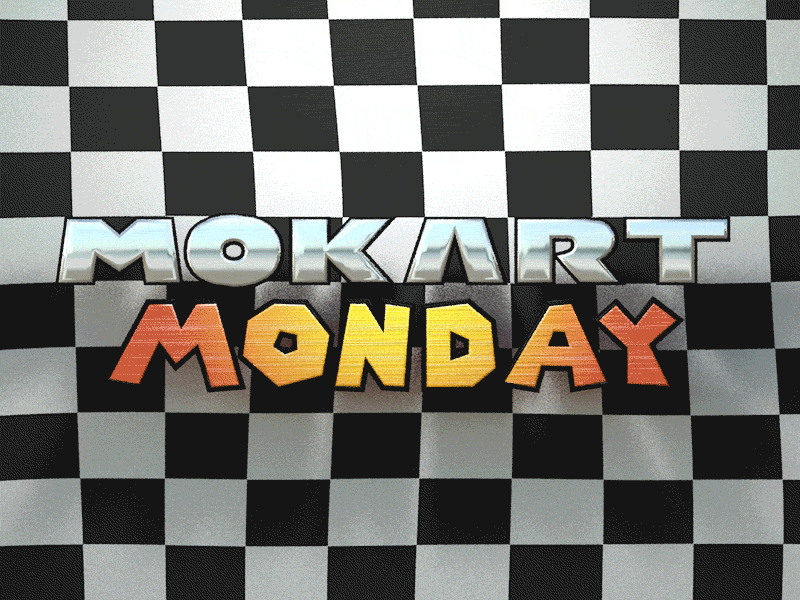 Mokart Monday 3d c4d flag gokart kart mario mograph mokart monday racing
