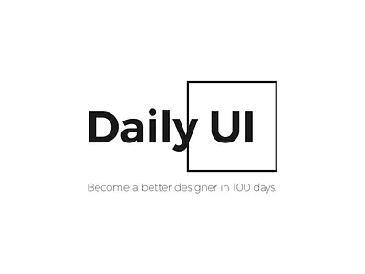 Daily UI | #052 | Daily UI Logo ci dailyui font logo type ui