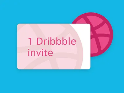 One Dribbble Invite dribbble invite invitation invite