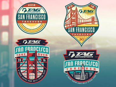 SF Takeover buildings golden gate race san francisco tee