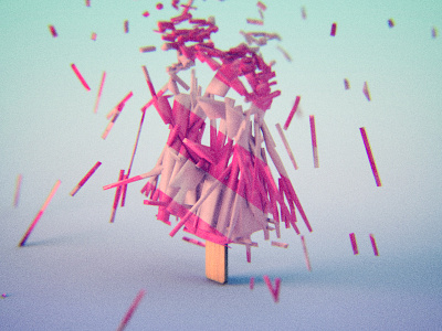 *1 Render a Day // 07 1renderaday 3d c4d cgi cinema cinema4d explosion ice cream render