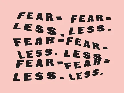 01252016 design distort fearless logo scan type warp