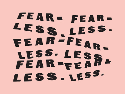 01252016 design distort fearless logo scan type warp