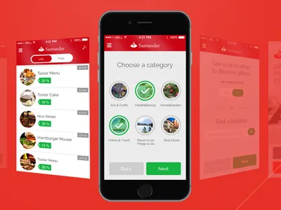 Offers App User Interface location based app offers app