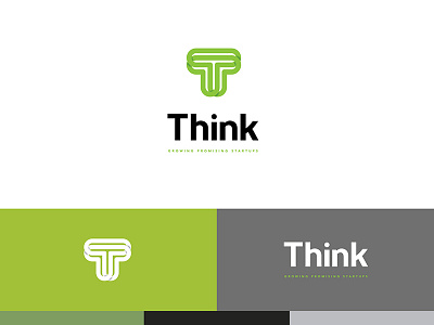 Think Accelerator accelerator corporate from studio helsingborg incubator logo logotype modern optical illusion start up sweden