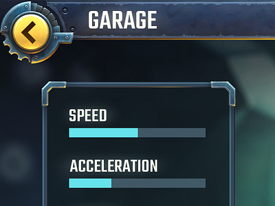 Garage Screen Sample I game ui