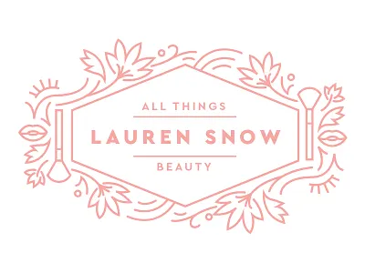 Lauren Snow beauty feminine logo